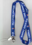 Basketball / Sport / Lanyard Neck Hanging Strap Keyring ID Card Badge Holder Phone / Old Stars Zagreb, Croatia - Uniformes, Recordatorios & Misc