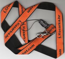 Basketball / Sport / Lanyard Neck Hanging Strap Keyring ID Card Badge Holder Phone / CroBasket.com, Zagreb, Croatia - Habillement, Souvenirs & Autres