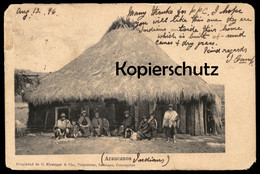 ALTE POSTKARTE ARAUCANOS INDIANS INDIOS INDIANER CHILE SÜDAMERIKA Cpa Postcard Ansichtskarte AK - América