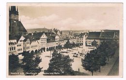 D-8130    SAALFELD : Marktplatz Mit Kirche Und Kulm - Saalfeld