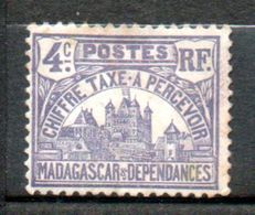 MADAGASCAR  Taxe Palais Royale  1908-24 N° 9 - Timbres-taxe