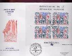 TAAF 1989, 200th French Revolution, FDC - Rivoluzione Francese