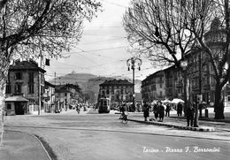 07401 "TORINO - PIAZZA F. BORROMINI" ANIMATA, TRAMWAY, MERCATO, VERA FOTO, S.A.C.A.T. 606. CART NON SPED - Piazze