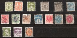 Denmark Lot Older Stamps, Gebyrmarke, Slesvig, And Other Total 16 Stamps, Used / Unused - Verzamelingen