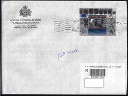 2011 - SAN MARINO - ANNO DEL VOLONTARIATO FOGLIETTO SU BUSTA RR - USATO - Used Stamps