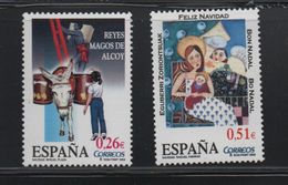 LOT 519   - ESPAGNE N° 3607/3608** -  ANE - NOEL Faciale  0.77 € - Ezels