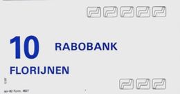 Test Note "RABOBANK" Testnote, 10 UNITS, Eins. Druck, RRRRR, UNC, Hochkant-Datum 07/85 - Other & Unclassified