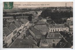 BAPAUME (62) - LE FAUBOURG D'ARRAS VU DE L'HOTEL DE VILLE - Bapaume