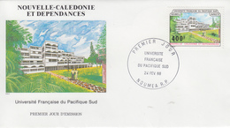 Enveloppe  FDC  1er Jour   NOUVELLE CALEDONIE   Université  Française  Du  Pacifique  Sud   1988 - FDC