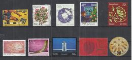 TEN AT A TIME - ICELAND - LOT OF 10 DIFFERENT COMMEMORATIVE  9 - USED OBLITERE GESTEMPELT USADO - Colecciones & Series