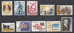 TEN AT A TIME - IRELAND - LOT OF 10 DIFFERENT COMMEMORATIVE  12 - USED OBLITERE GESTEMPELT USADO - Collections, Lots & Series