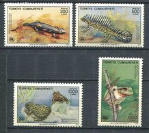 220 TURQUIE 1990 - Yvert 2637/40 - Reptile Batracien Lezard Grenouille - Neuf **(MNH) Sans Charniere - Neufs