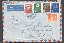 1950  Lettre Aérienne  Pour Les USA Zum  129-132 - Storia Postale