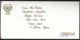 Croatia / Basketball Club Kvarner, Rijeka / New Year Card - Bekleidung, Souvenirs Und Sonstige