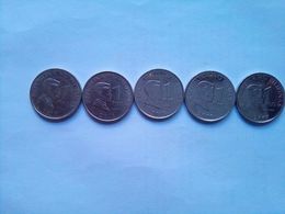 1 Peso Jose Rizal  5 Different Dates - Philippines