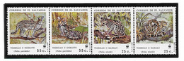 El Salvador 1988 MiNr. 1734 - 1737 Ocelot And Margay Cats WWF 4v  MNH** 15,00 € - El Salvador