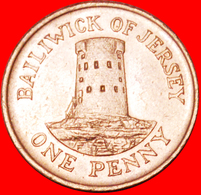 √ GREAT BRITAIN: JERSEY ★ 1 PENNY 1986 TOWER! LOW START ★ NO RESERVE! Type 1983-1992 - Jersey