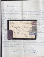 Spain Por Avion BARCELONA 1939 Mourning Cover Lettre PEZENAS Herault France MILITARY CENSOR Label Zensur Censure - 1931-50 Storia Postale