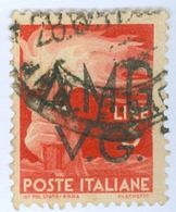 ITALIA, ITALY, OCCUPAZIONE VENEZIA GIULIA, 1947, FRANCOBOLLI USATI Sassone AM VG15   Scott 1LN16 - Used