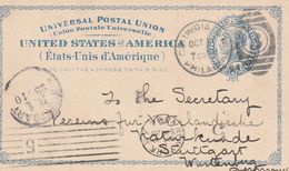Etats Unis Entier Postal Privé Pour L'Allemagne 1894 - ...-1900