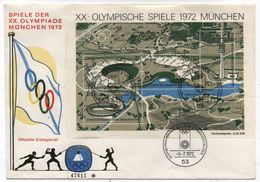 Germany BRD OLYMPIC GAMES MUNICH FDC 1972 - Summer 1972: Munich