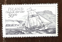 ISLANDE Bateaux, Voiliers, Ship, YVERT N°616 ** MNH - Ships