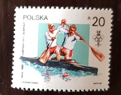 POLOGNE CANOE, CANOA, 1 Valeur  En 1987 ** MNH. Jeux Olympiques - Canoë