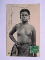 C.P.A. LAOS : SAO-DENG Buste, Seins Nus, Timbre En 1908 - Laos