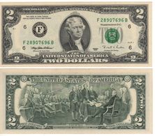 USA   $2 Bill  (dated 1995)  ,   P496a  Letter  F     UNC - Federal Reserve Notes (1928-...)