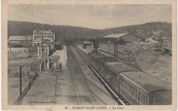 76 - Seine Maritime _ Elbeuf - St - Aubin _ La Gare - Voir Dos( Animées ) - Le Treport