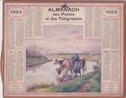 CALENDRIER ALMANACH D' EPOQUE Année 1923 Format 21 X 26 Complet Carte De La Haute Garonne 31 - Tamaño Pequeño : 1901-20