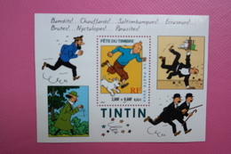 2000 Fête Du Timbre "Tintin" SUPERBE - Bandes Dessinées