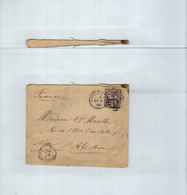 1840-1901 (VictoriaGREAT BRITAIN,QUEEN VICTORIA,5d Purple And Blue,Pour Nice 2/MAI/1890 - Cartas & Documentos