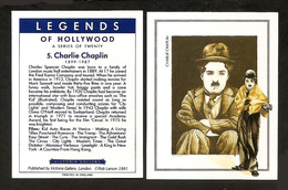 CHARLIE CHAPLIN CARD LEGENDS OF HOLLYWOOD FROM VICTORIA GALLERY - Otros