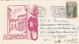 LETTRE ANDORRE POUR LA FRANCE     / 3 - Sonstige & Ohne Zuordnung