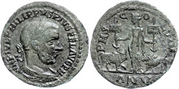 128 Moesia Superior, Viminacium, Æ (17,98g), Philippus I., 244-249. Av: Büste Nach Rechts, Darum "IMP IVL PHILIPPVS PIVS - Röm. Provinz