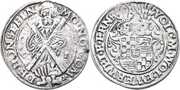 158 1/2 Taler (13,97g), 1561, Volkmar Wolfgang, Felder Z.T. Bearbeitet, Henkelspur, Ss. Sehr Selten!  Ss - Sonstige & Ohne Zuordnung