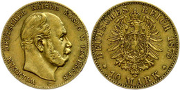 200 10 Mark, 1875, Wilhelm I., Mzz C, Ss., Katalog: J. 245 Ss - Sonstige & Ohne Zuordnung