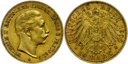 227 10 Mark, 1900, Wilhelm II., Ss-vz., Katalog: J. 251 Ss-vz - Other & Unclassified