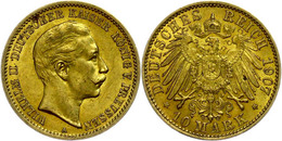 231 10 Mark, 1907, Wilhelm II., Vz., Katalog: J. 251 Vz - Sonstige & Ohne Zuordnung