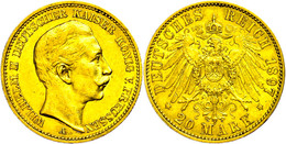 244 20 Mark, 1897, Wilhelm II., Wz. Rf., Ss., Katalog: J. 252 Ss - Sonstige & Ohne Zuordnung