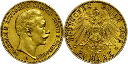 252 20 Mark, 1902, Wilhelm II., Ss-vz., Katalog: J. 252 Ss-vz - Sonstige & Ohne Zuordnung