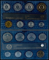 393 1987, 1  Pfennig Bis 5 Mark, Minisatz, Brandenburger Tor, Auflage Nur 8.000 Stück, In Noppenfolie, St.  St - Münz- Und Jahressets