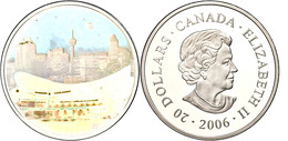 424 20 Dollars, 2006, Kanadischer Architektur - Pengrowth Saddledome (Kinegramm), KM 666, Schön 678, Im Etui Mit OVP Und - Sonstige & Ohne Zuordnung