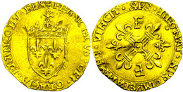 480 Ecu D'or Au Soleil, O.J. (1515-1547), Franz I., Wellig, Ss.  Ss - Other & Unclassified