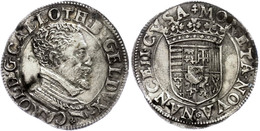 482 Lothringen, Teston, O. J., 1545-1608, Karl III., Nancy, Ss-vz.  Ss-vz - Other & Unclassified