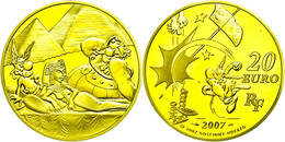 497 20 Euro, Gold, 2007, Jugendträume Der Welt - Kleopatra Mit Asterix Und Obelix Vor Den Pyramiden, 17 G, KM 949, Mit Z - Other & Unclassified