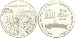 502 1,5 Euro, 2008, 60 Jahre UNESCO - Grand Canyon National Park, KM 1574, Schön 989, Im Etui Mit OVP Und Zertifikat, An - Sonstige & Ohne Zuordnung