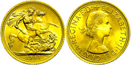 526 Sovereign, Gold, 1966, Elisabeth II., Fb. 417, Vz-st  Vz-st - Sonstige & Ohne Zuordnung