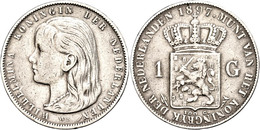 617 Gulden, 1897, Wilhelmina, Schulman 797, Kl. Rf., Ss.  Ss - Sonstige & Ohne Zuordnung